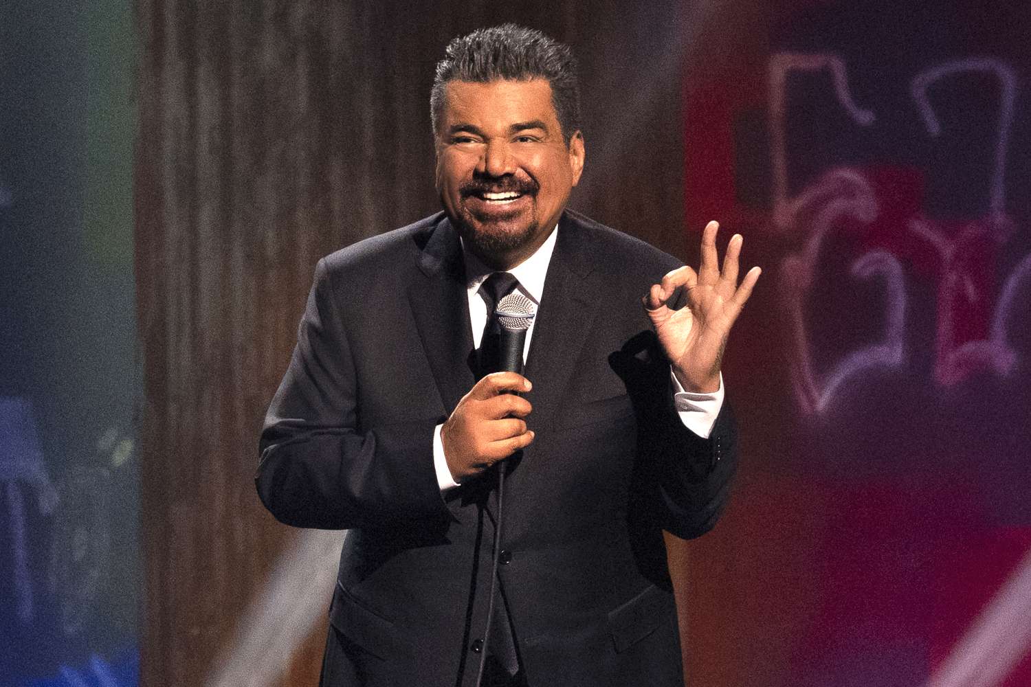 George Lopez performing on tour